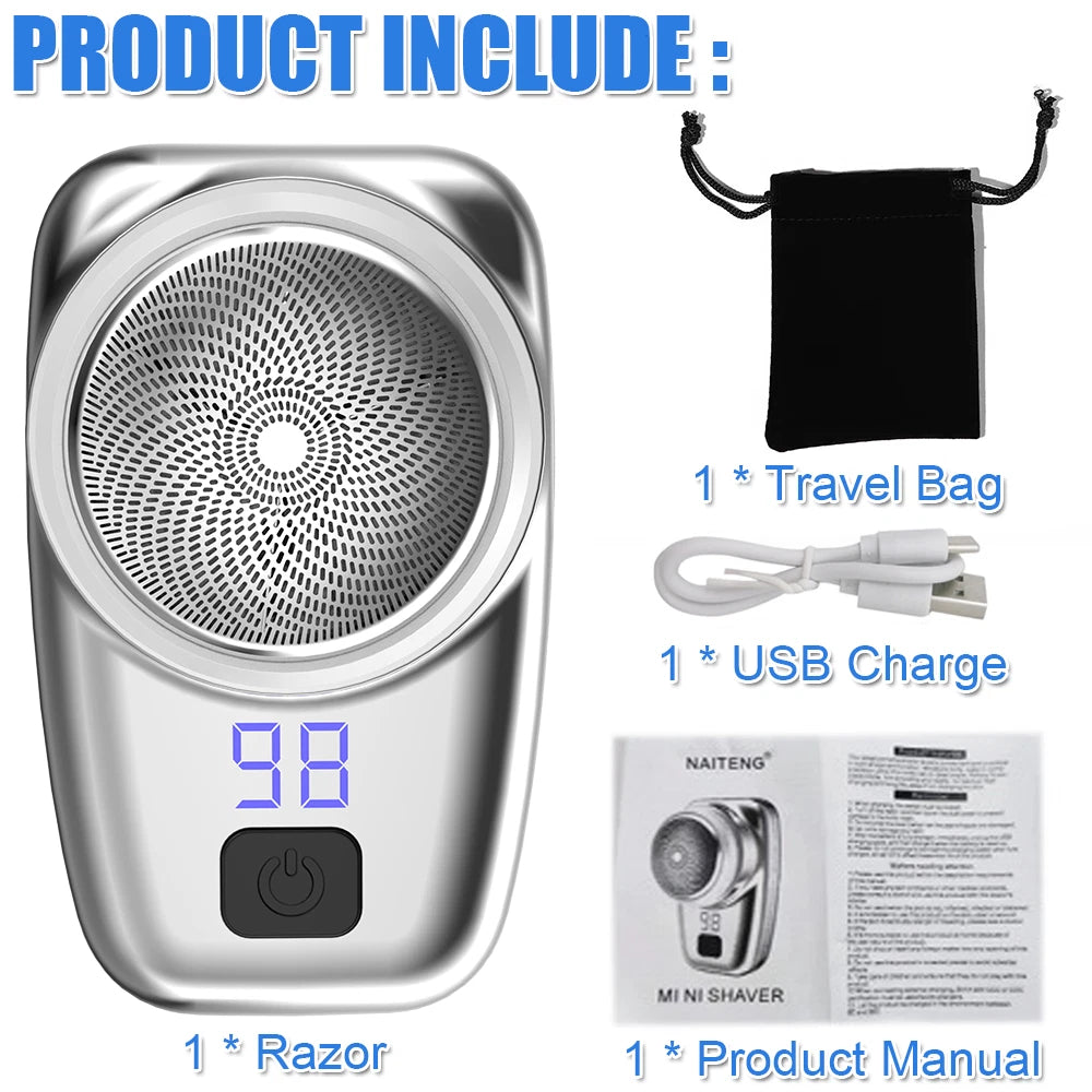 Hot Mini Shave Portable Electric Shaver Beard Trimmer Shaving Machine Kit BK021