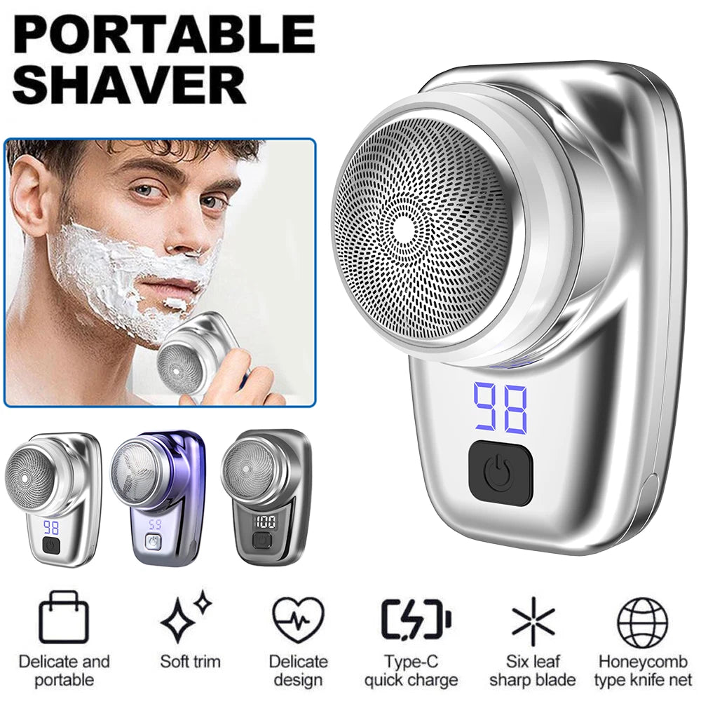Hot Mini Shave Portable Electric Shaver Beard Trimmer Shaving Machine Kit BK021