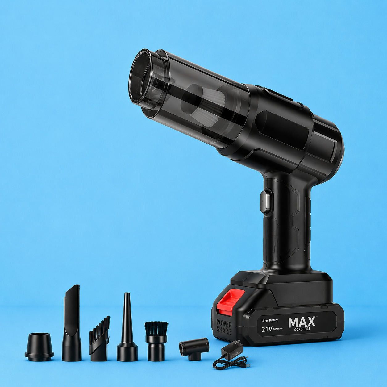 Cordless Handheld Vacuum Cleaner with Powerful Suction, Rechargeable Battery & Multi-Purpose Cleaning.